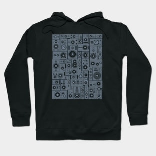 Music Speakers Grey Hoodie